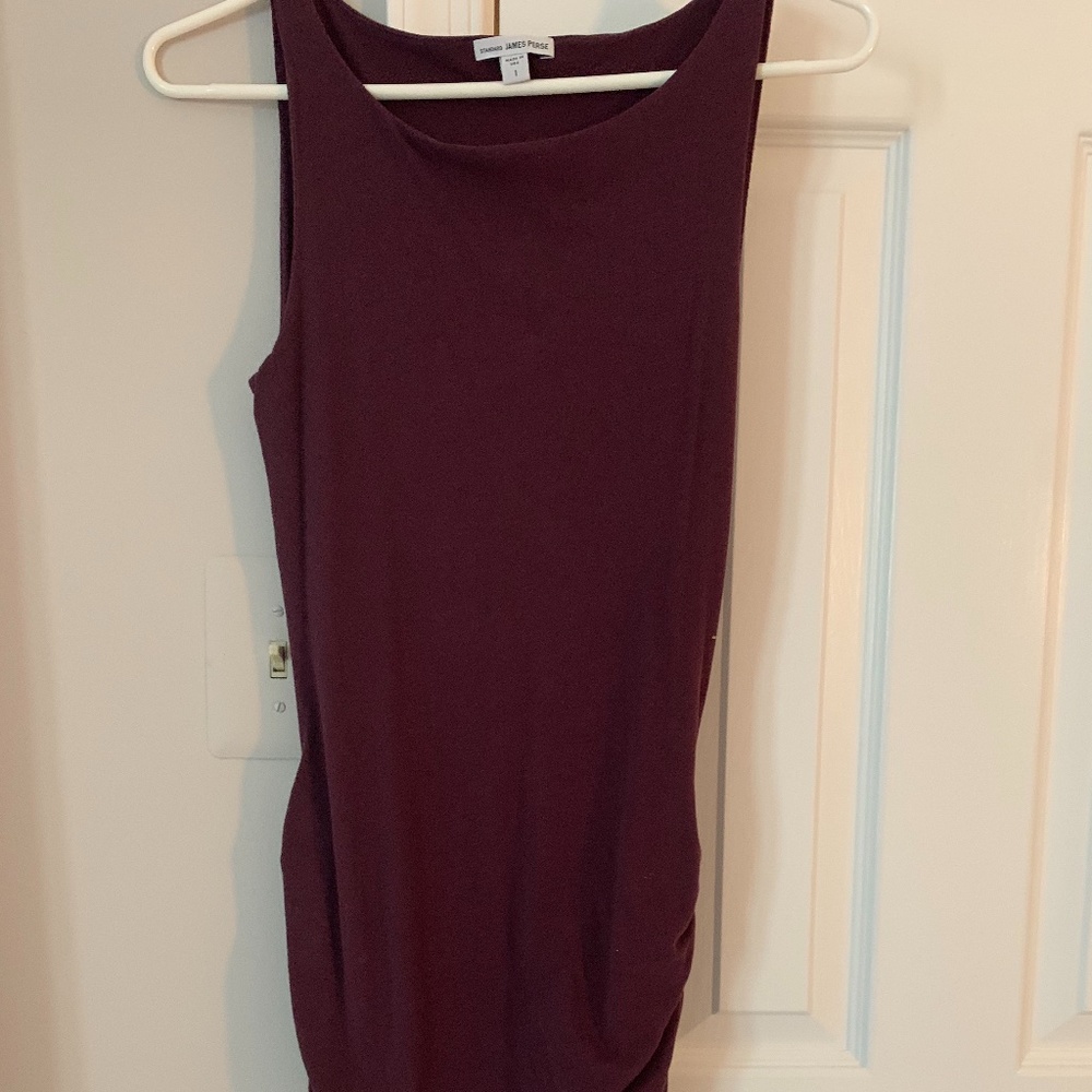 James Perse Ruched Jersey Dress Size 1